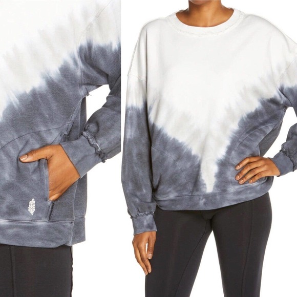 Free People NEW Womens Size XS Ombre Metti Pullover Crew Sweatshirt FP Movement - Picture 8 of 9